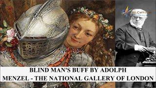 Blind Man's Buff By Adolph Menzel at The National Gallery of London