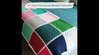 7+ Free Crochet Patchwork Blanket Patterns