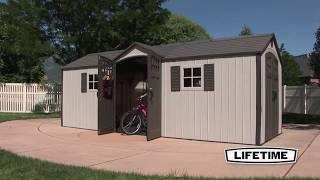 Lifetime 20x8 New Style Storage Shed Kit withFloor 60127 - KitSuperStore.com