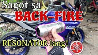 Full system exhaust with resonator sagot sa Back-fire at maingay na tambutso