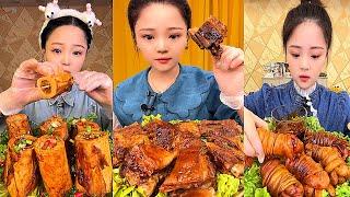 ASMR MUKBANG spicy Pork Bellly Soothing Sounds While Enjoying Delicious 먹방 모음이 팅쇼 리얼 사운드 #298