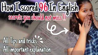 How to score 100/100 in English | Class 12 | become a topper