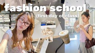 back to school vlog  | first day of fashion school, shopping haul, uni morning routine, ootd