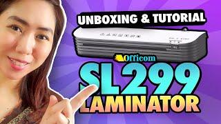 Hot & Cold SL299 Laminator | Officom A4 Laminating Machine | Printed using Epson L3210 Ecotank