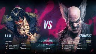 BSK (Law) VS Yoj99 (Heihachi) Tekken 8 Ranked