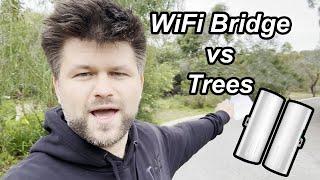 UeeVii CPE450 5.8G WiFi Bridge vs. Trees  | TechManPat