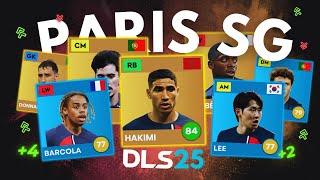 DLS 25 PREDICTION | PARIS SAINT-GERMAIN PLAYER RATINGS! ft. Achraf Hakimi, Kang-in Lee, Dembélé...