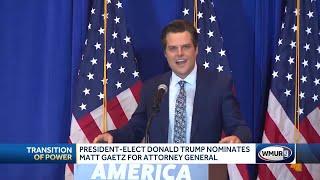 President-elect Donald Trump nominates Matt Gaetz for Attorney General