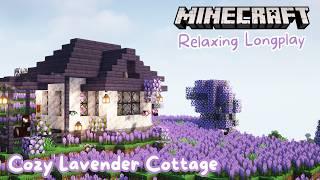 Minecraft Longplay | Cozy Lavender Cottage (no commentary, with music)