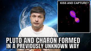 Pluto and Charon Were Formed in a Very Bizarre Kissing Collision