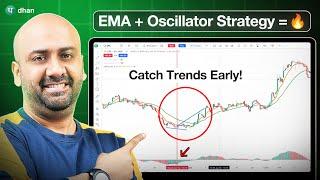 Catch Big Moves Using EMA & Oscillator Strategy | Swing Trading Strategy | Dhan