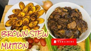 Brown Stew Goat Recipe Jamaican style || Delicious Brown Stew Mutton