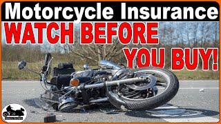 WATCH this before Buying MOTORCYCLE INSURANCE! Get the Right Coverage!