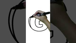 HOW TO DRAW 3D Letter G