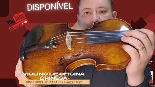 DISPONÍVEL.  Violino de oficina chinesa.  #gimenezluthieria #violino #Stradivarius #luthier #ccb