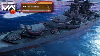 FS Richelieu New Epic Battleship in Modern Warships #modernwarships