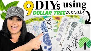 Super EASY Dollar Tree DIYs Using Decals