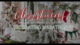 CHRISTMAS DECORATE WITH ME MARATHON // 2024 CHRISTMAS DECOR IDEAS // CHRISTMAS DECORATIONS