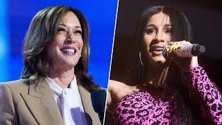 LIVE: Cardi B appears with Kamala Harris at campaign rally in Milwaukee, Wisconsin