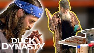 Jase, Si, and the Guys Make Homemade Jerky | Duck Dynasty