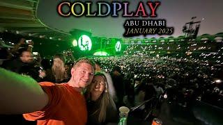 Flying to Abu Dhabi for Coldplay's first show of 2025!