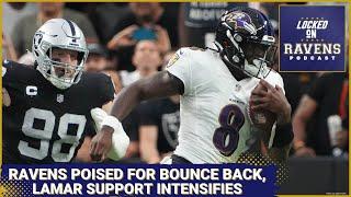 Baltimore Ravens poised for Week 2 bounce back vs. Las Vegas Raiders, Lamar Jackson support picks up