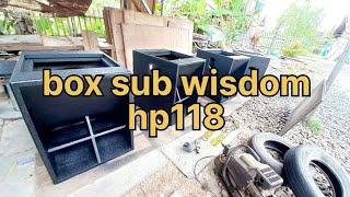 box sub wisdom hp118 bahan plywood 25mm