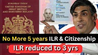 New Official Rules For UK 3 years ILR & Citizenship 2024: British Citizenship New Rules