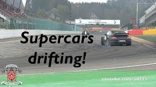 Supercars drifting at Spa - GT3, GT2, GT-R, C6 Z06, 458, M135i, Scuderia