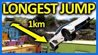 Forza Horizon 5 : The 1km Jump Challenge!!