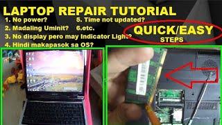 LAPTOP Repair Tutorial(TAGALOG)Easy steps to Fix Laptop!