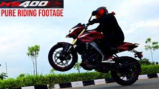 Bajaj Pulsar NS400Z Pure Riding Footage | 1st Evening Ride with My New Bike