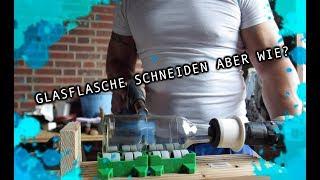 Flasche schneiden mit einem Glasschneider Flaschenboden richtig abtrennen