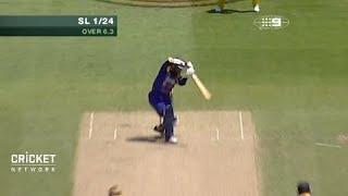 Classic Kumar Sangakkara cover drives