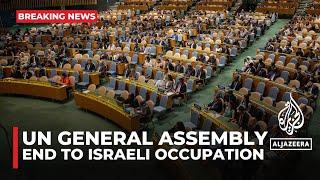 UN General Assembly demands end of unlawful Israeli presence in Palestinian territory