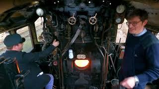 Black 5 44806 cab ride on the Santa train from Levisham to Pickering on the Moors Railway