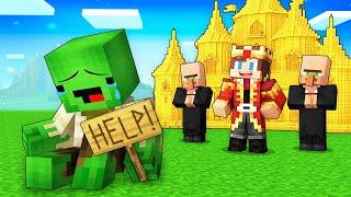 JJ Became a King and Kick Mikey Out in Minecraft (Maizen)