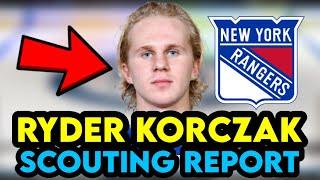 How Good Is New York Rangers PROSPECT Ryder Korczak! | Scouting Report