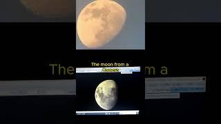 From eyepiece Vs camera Sv550 80MM telescope to see the moon #svbony #telescope #astronomy #moon