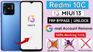 Xiaomi Redmi 10C MIUI 13 Frp Bypass Without PC | All Xiaomi Redmi MIUI 13 Google Account Unlock