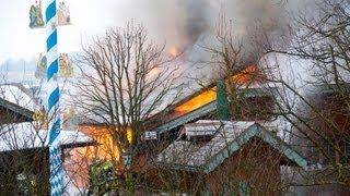 User-Video: Großbrand beim Happinger Hof