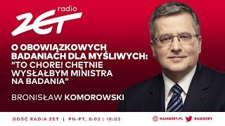 Bronisław Komorowski: Polska powinna zestrzeliwać rakiety nad Ukrainą | Gość Radia ZET