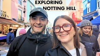 Exploring Notting Hill, Brunch, shopping, a day out with Jack I Vlogmas day 3