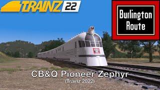 CB&Q Pioneer Zephyr (Trainz 2022)