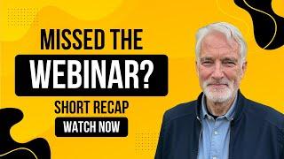 Missed the Live Webinar?  First Time Home Buyer Guide RECAP
