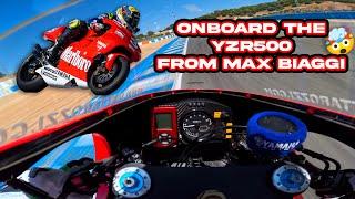 Canepa Onboard the Yamaha YZR500 from Max Biaggi!!  - Insta360 AcePro