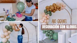 Hice una decoración con globos POR PRIMERA VEZ  te enseño cómo 