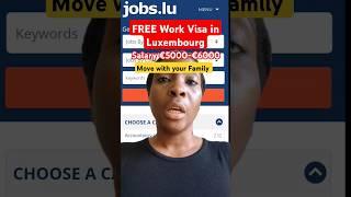 Visa Sponsorship Jobs in Luxembourg #luxembourg