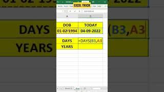 EXCEL FANTASTIC TRICK | ADVANCE EXCEL TRICKS #excelinhindi #advanceexcel #exceltips #excel #shorts