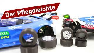 Schnell ohne Schleifen - Neue Reifen für Carrera Slotcars im ersten Test